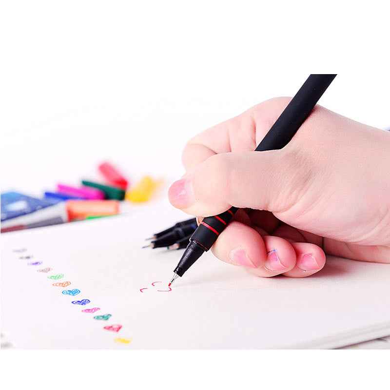 Mont Marte 12 Color Fineliner Set,Soft Grip,Odour Free - TTpen