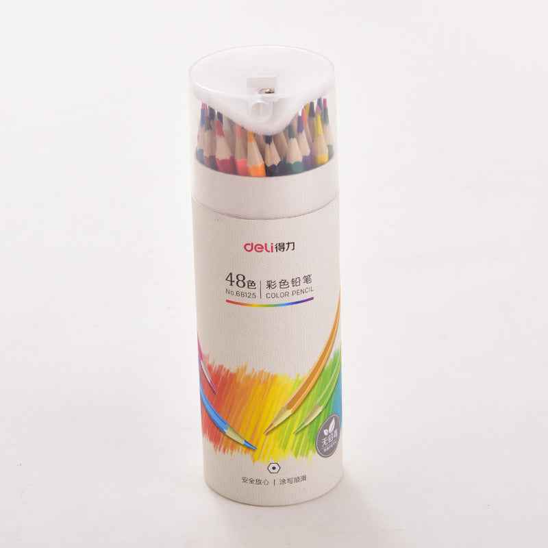 DELI 48 Color Drawing Pencils for Kids with Sharpener - TTpen