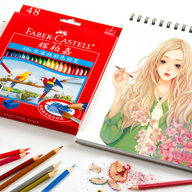 Faber-Castell 12 Watercolor Pencils with Brush