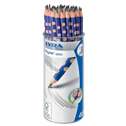 LYRA Groove Slim Pencils Graphite HB/2B,48 Pack