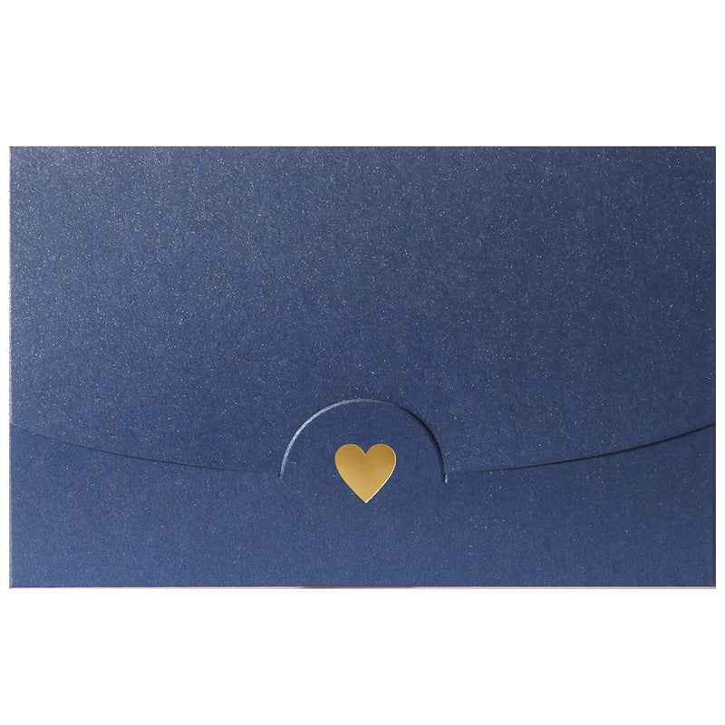Kraft Mini Gift Card Envelopes with Gold Heart Shaped Clasp 48 Pack - TTpen
