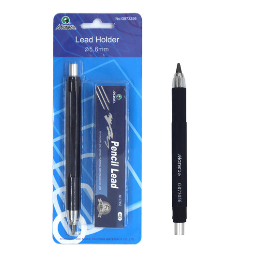 5.6mm Mechanical Pencil Lead Holder Clutch with 6pcs 4B Pencil Leads