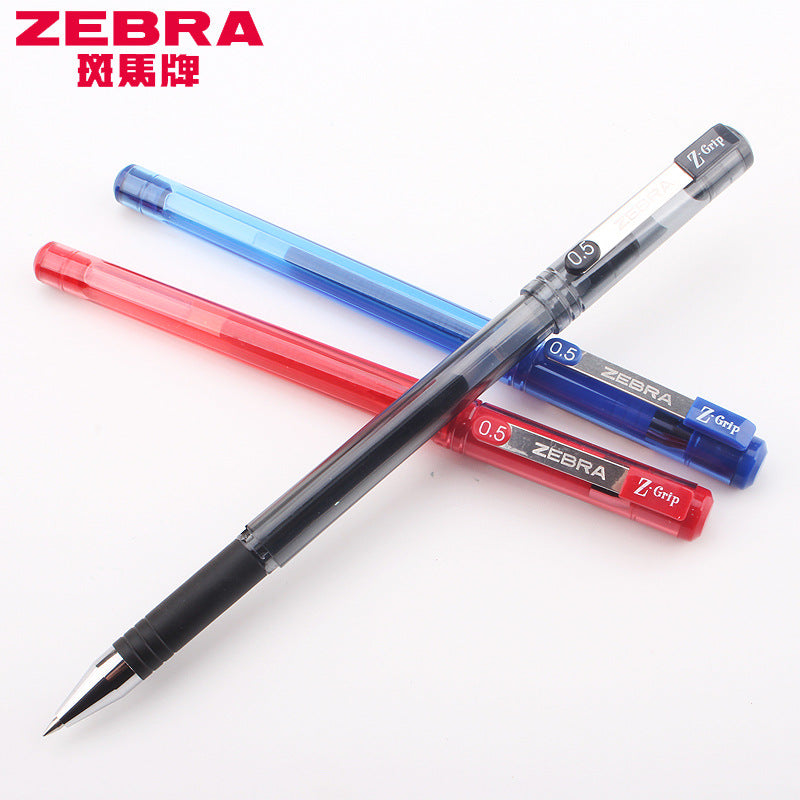 Zebra Z-Grip Stick Gel Ink Rollerball Pen,0.5mm,10 Pack