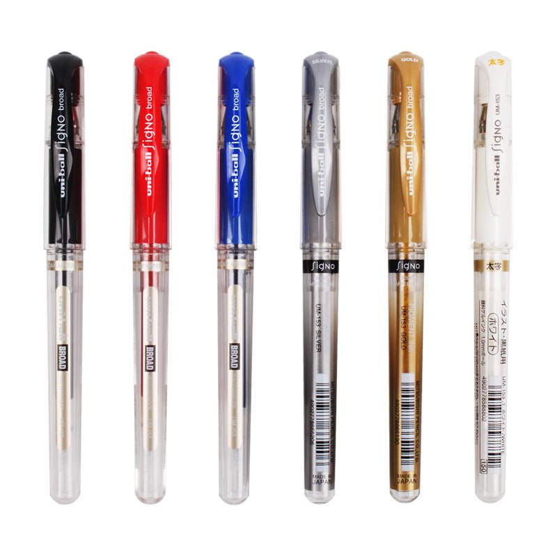Uni Ball Signo Broad White Gel Pen In Sale Uni Ball Signo Broad White Gel Pen In Sale