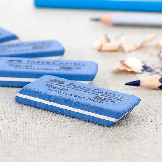 FABER CASTELL 7016-40 NATURAL RUBBER INK ERASER 10 PACK