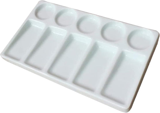 Ceramic Artist Paint Palette Tray - 10/12/20 Well 10 Wells