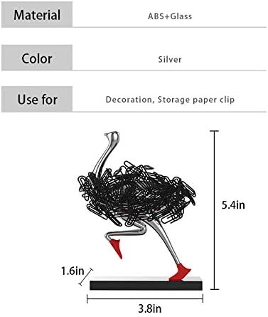 Running Ostrich Magnetic Paper Clip Holder
