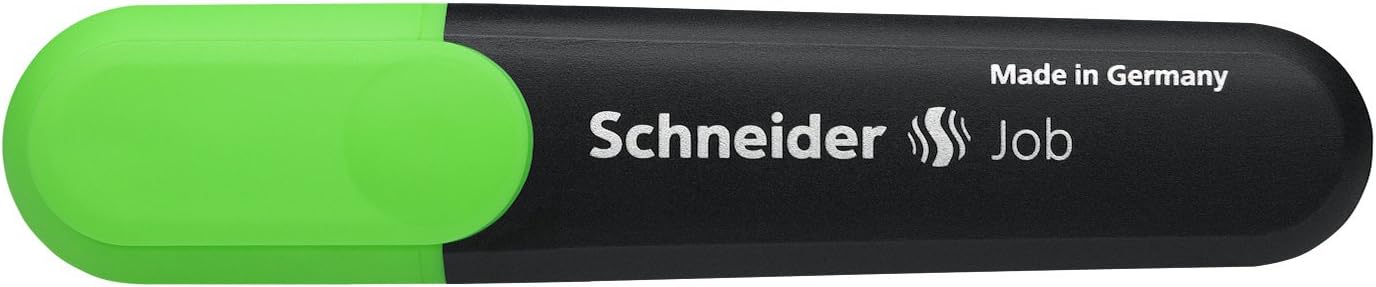 Schneider Job Highlighter,Chisel Tip,Green Ink,10 Pack