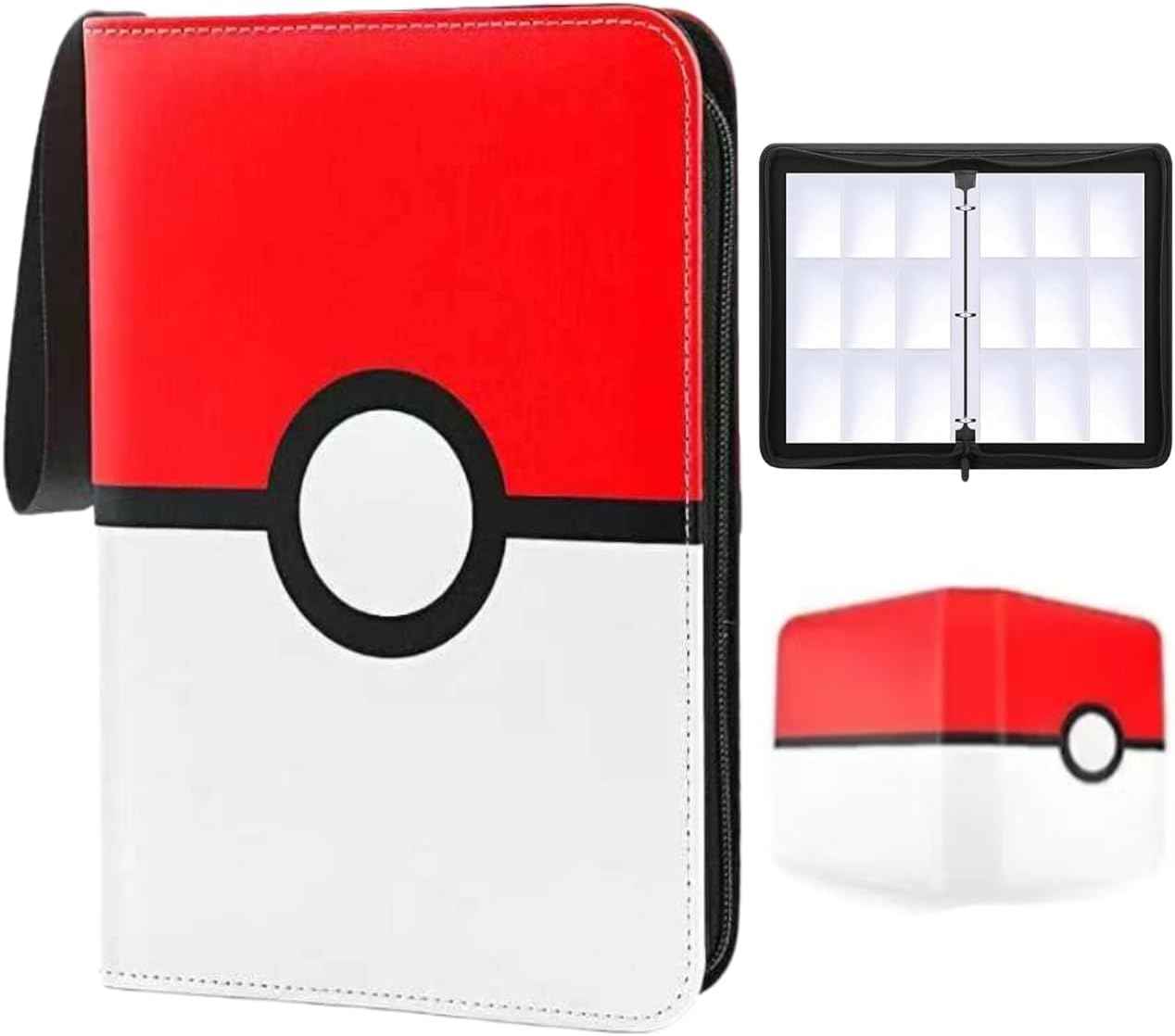 POATOW Card Binder for Game Cards 9 Pocket 900 Pockets Games Collection Holder Storage Carrying Case POATOW Card Binder for Game Cards 9 Pocket 900 Pockets Games Collection Holder Storage Carrying Case