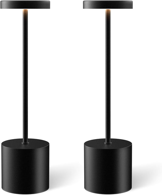 Cordless Portable LED Desk Table Lamp Rechargeable 2 Pack