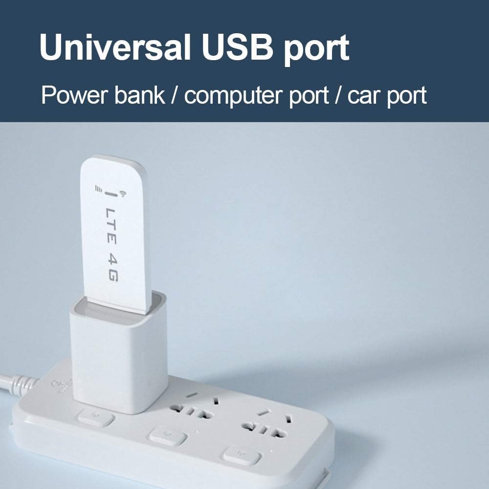 Portable 4G LTE WiFi Router with SIM Card Slot USB Dongle