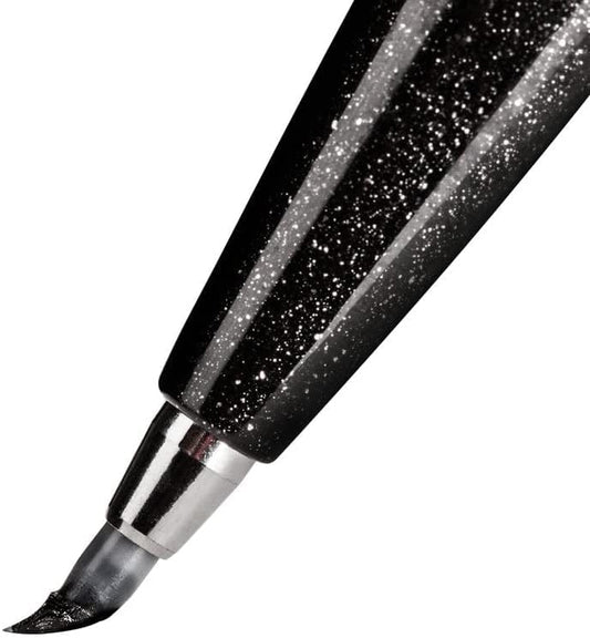 Pentel Fude Touch Sign Pen,Felt Pen Like Brush Stroke,12 Pack