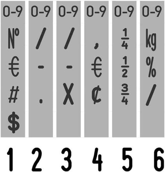 Trodat Printy 4846 Self-Inking Number Rubber Stamp 6 Digit