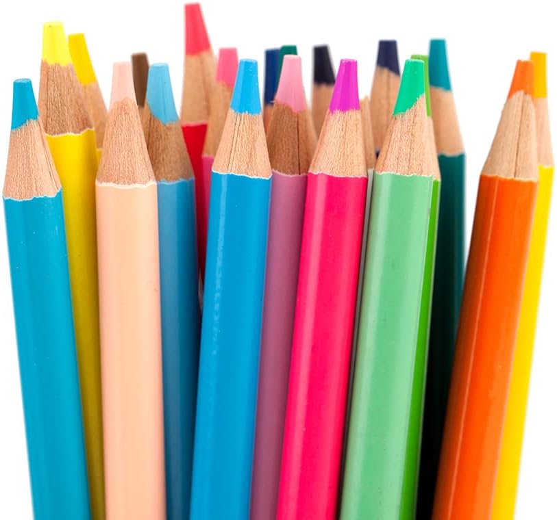 NYONI Professional 72 Colored Drawing Pencils Tin Box