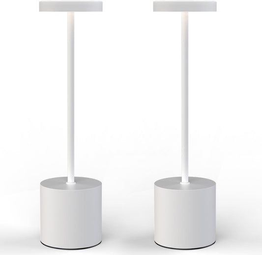 Cordless Portable LED Desk Table Lamp Rechargeable 2 Pack