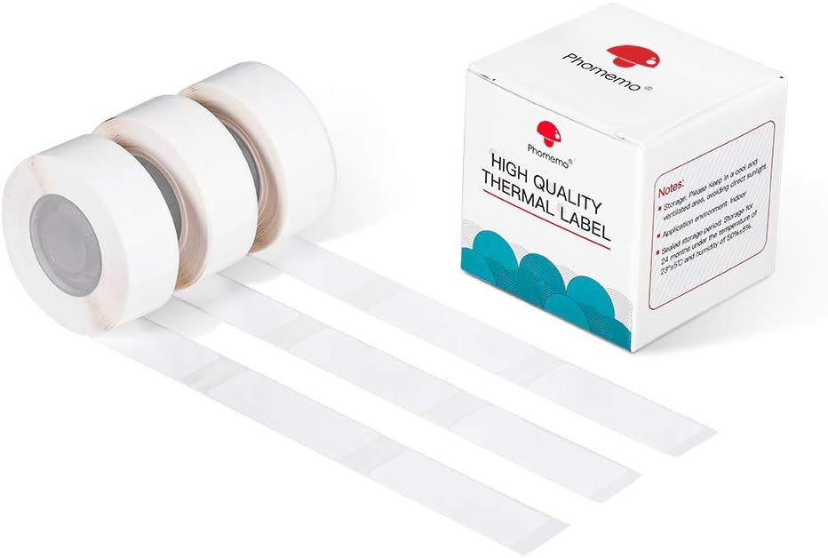 Phomemo D30 Adhesive White Label Paper (15mm X 30mm)