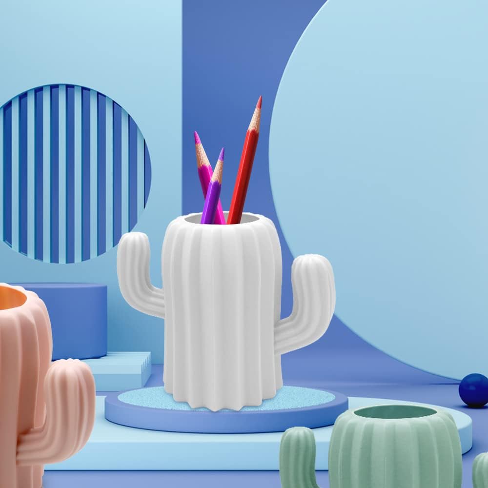 3 Pack Cactus Cute Pen Pencil Holders for Desk