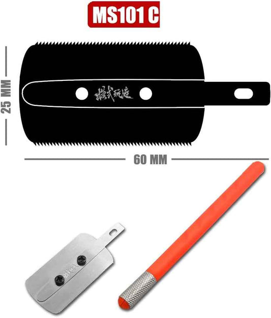 DSPIAE 2 Handles and 4 Blades Mini Hand Saws for Model