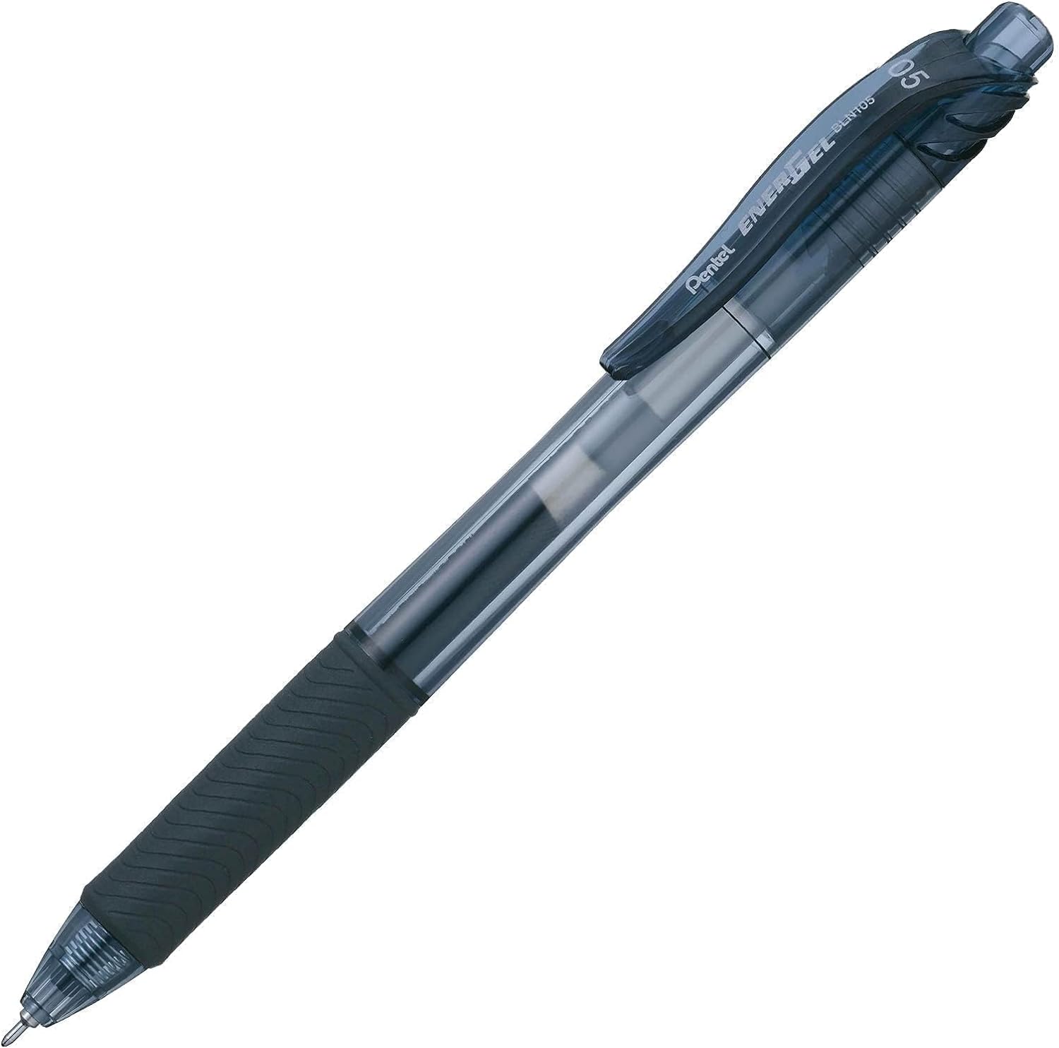 Pentel EnerGel-X Retractable Gel Pen, 0.5 mm, Black, Pack of 12