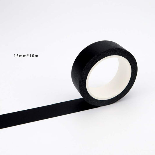20 Rolls Washi Tape Solid Color White and Black Masking Tape