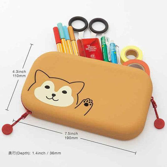 LIHITLAB PuniLabo Zipper Pen Pouch Silicone A-7716