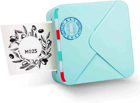 Phomemo M02S HD Bluetooth Thermal Photo Printer with 6 Roll Paper - TTpen