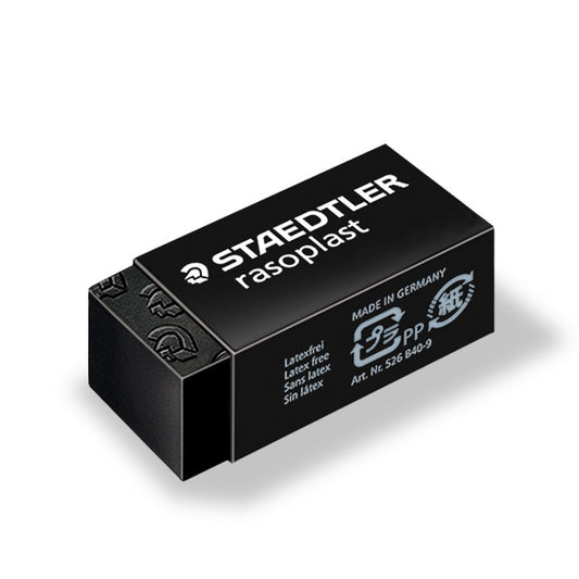 Staedtler Rasoplast 526-B40-9 Eraser - Black - 10 Pack