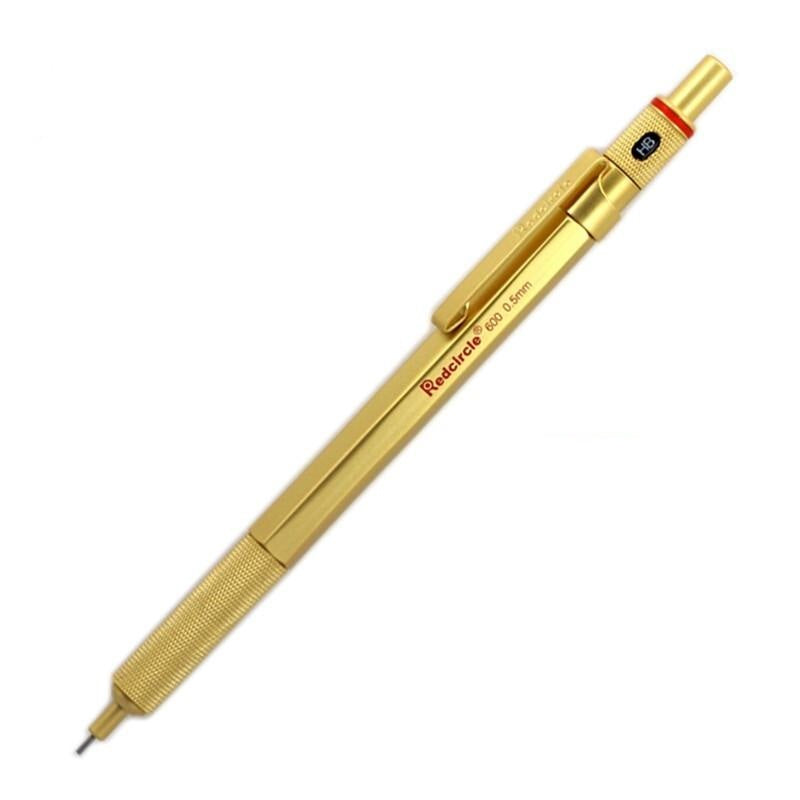RedCircle Metal Mechanical Drafting Pencil 0.5/0.7/0.9/2.0mm 0.5mm Gold