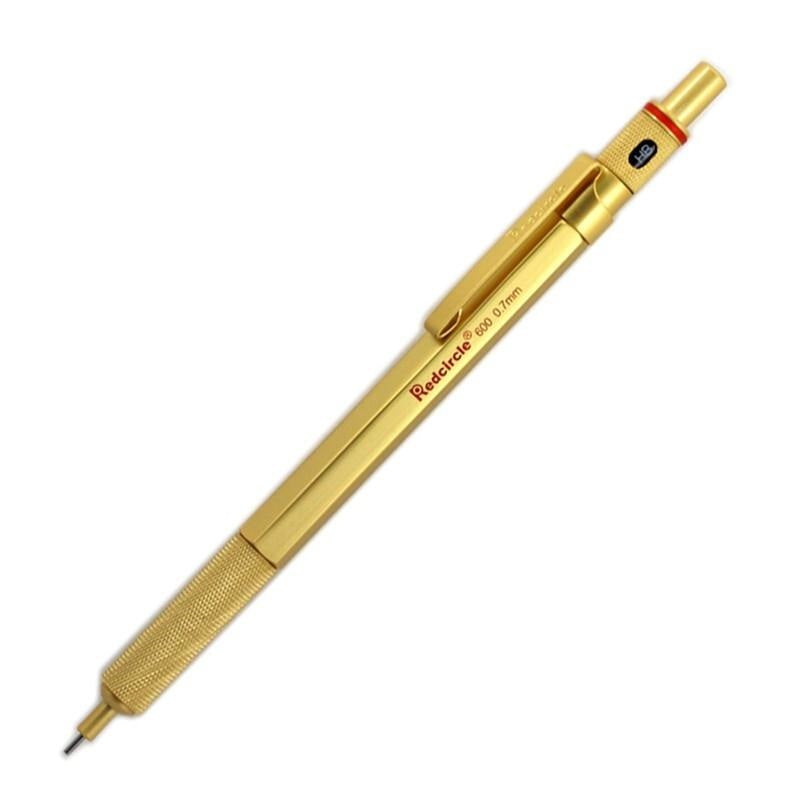 RedCircle Metal Mechanical Drafting Pencil 0.5/0.7/0.9/2.0mm 0.7mm Gold