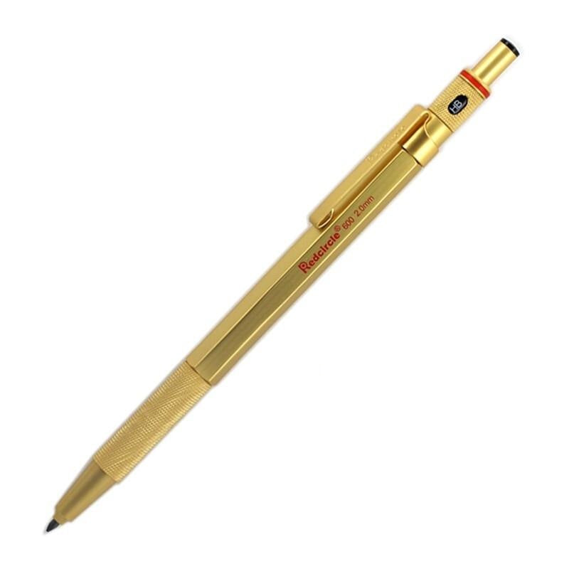 RedCircle Metal Mechanical Drafting Pencil 0.5/0.7/0.9/2.0mm 2.0mm Gold
