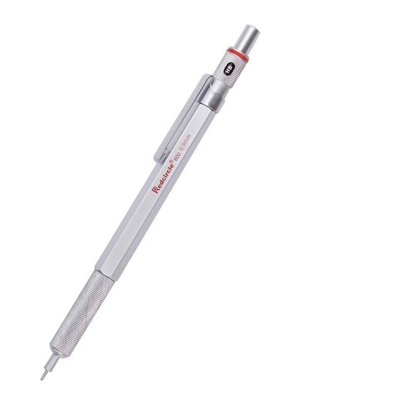 RedCircle Metal Mechanical Drafting Pencil 0.5/0.7/0.9/2.0mm 0.9mm Silver
