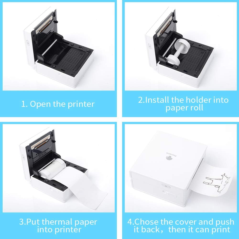 White Thermal Paper 53mm x 6.5m for Phomemo M02/M03 Mini Label Maker