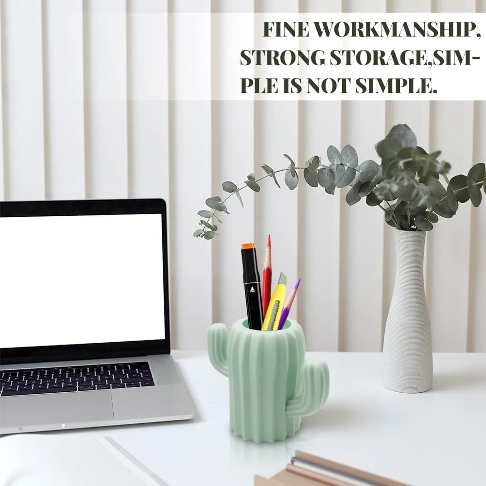 3 Pack Cactus Cute Pen Pencil Holders for Desk