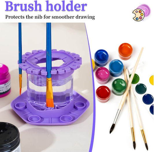 Paint Brush Pen Cleaner Rinse Cup Holder
