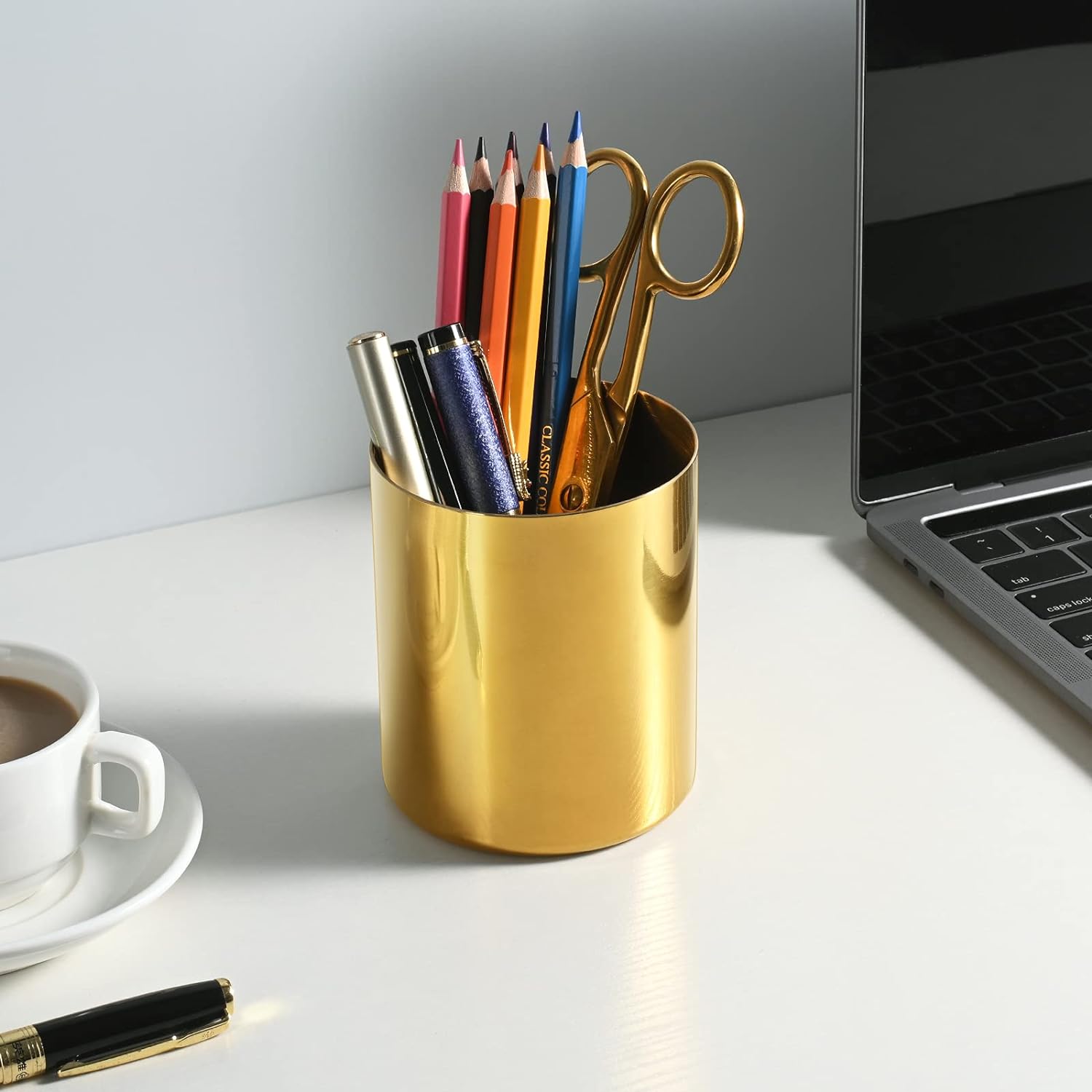 Stainless Steel Pencil Cup Pen Holder
