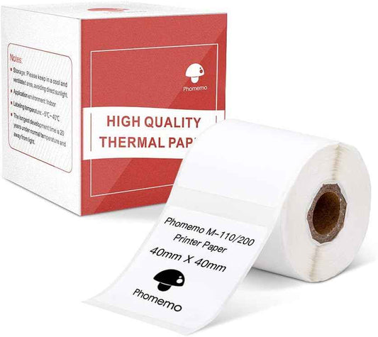 Phomemo Thermal Labels 40x40mm for M110/M221/M220/M120/M200 - TTpen