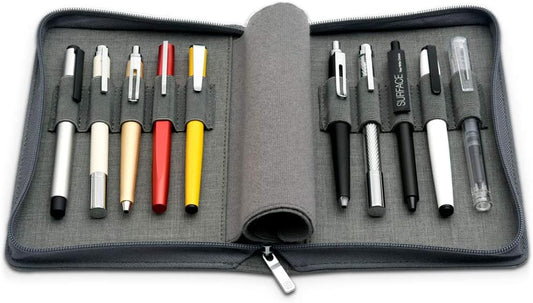 KACO 10 Slots Fountain Pen Case Holder Pouch