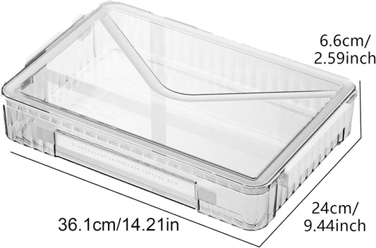 Plastic Storage A4 File Project Case with Handle