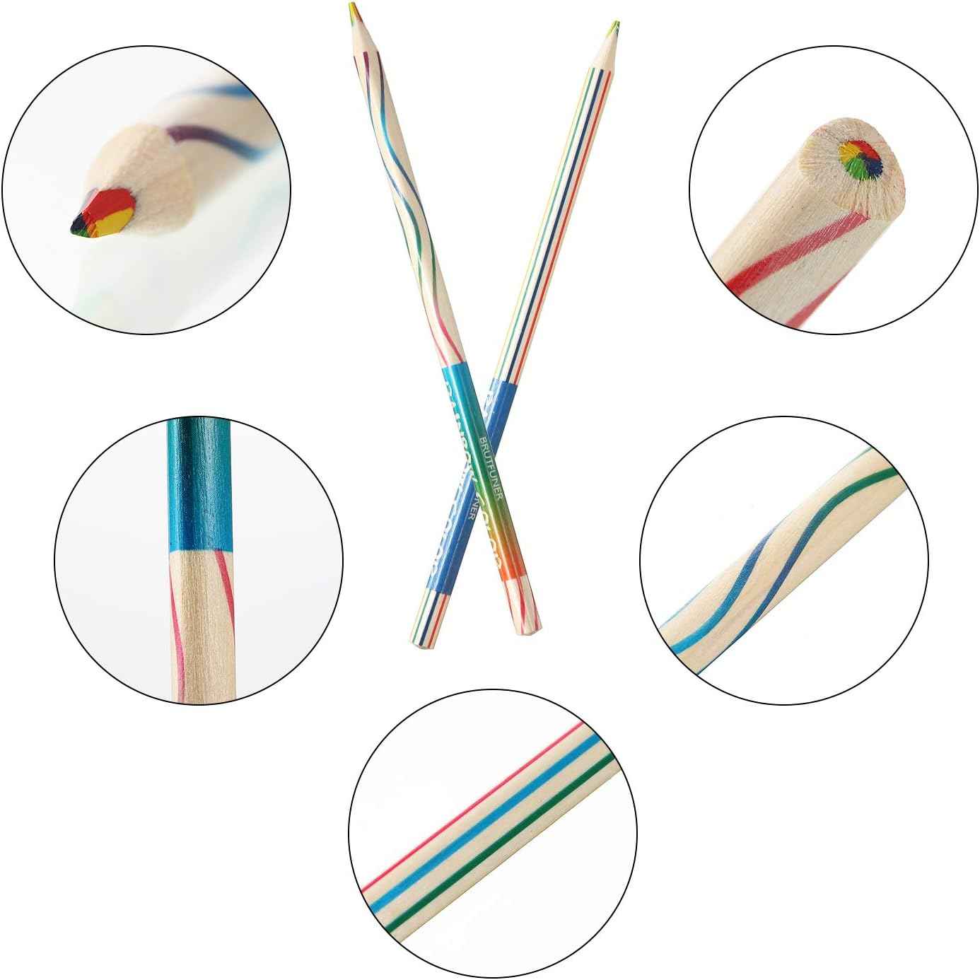 100pcs 4IN1 Rainbow Color Drawing Pencils - TTpen