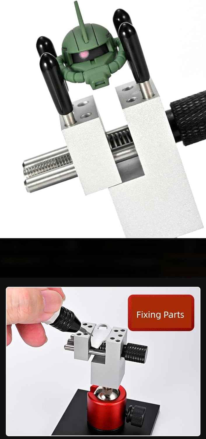 DSPIAE Tabletop Vise Mini Vice Spherical Rotating Metal Base for Hobbies