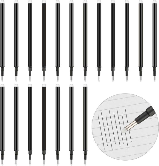 24 Pack Erasable Gel Ink Pen Refills Fine Point 0.7 mm (Black) - TTpen