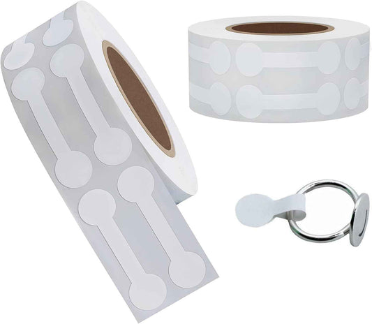 1500pcs Barbell Jewelry Price Tags White Kraft Paper Stickers - TTpen