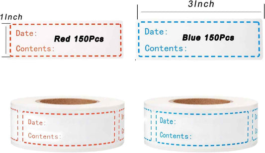 300pcs Removable Freezer Labels,1 x 3 Inch Food Storage Stickers - TTpen