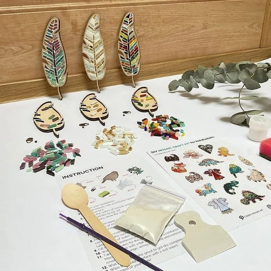 DIY Mosaic Wood Craft Kits for Kids & Adults