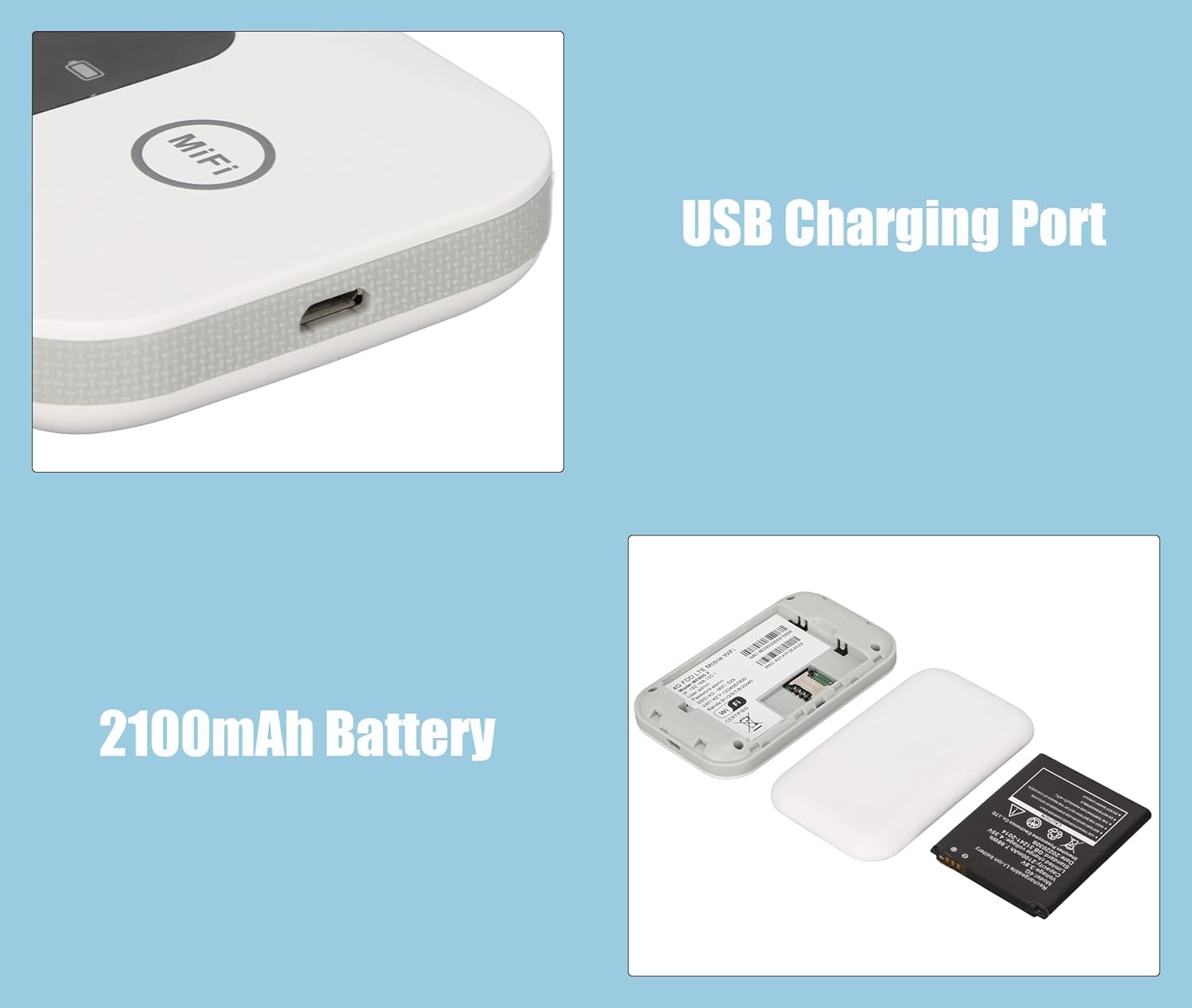 Portable 4G LTE Mobile WiFi Router for Home Office Travel