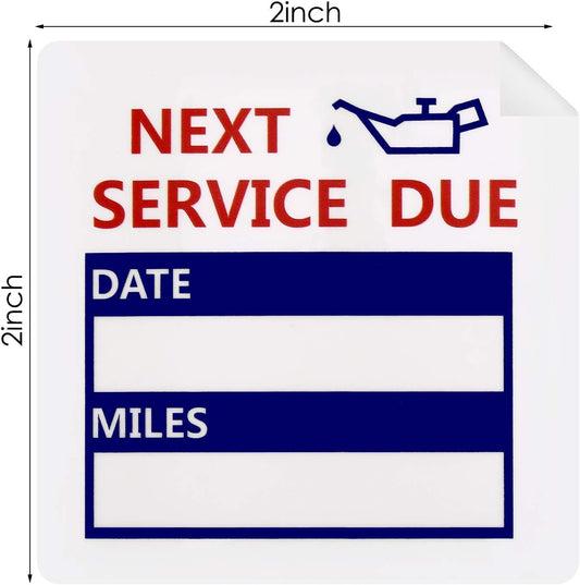 600Pcs Oil Change Reminder Stickers Service Reminder Labels
