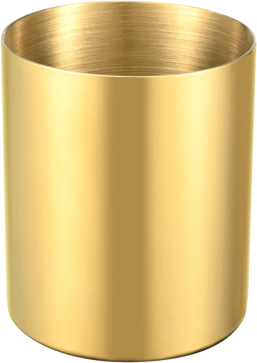 Stainless Steel Pencil Cup Pen Holder Gold