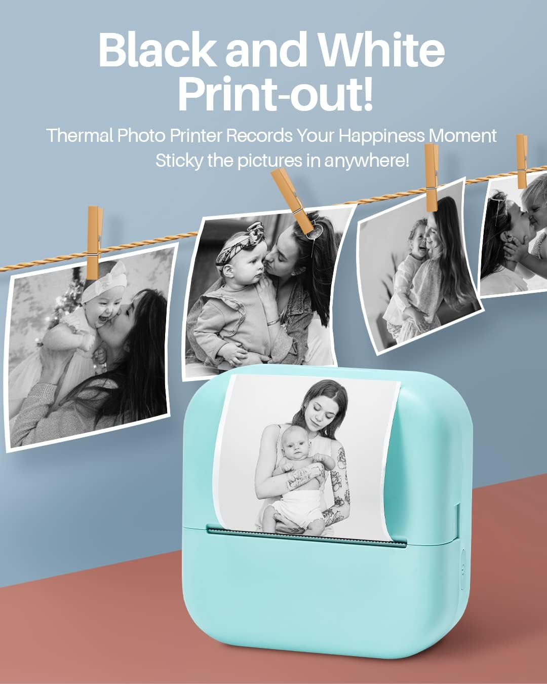 Phomemo M02X Mini Sticker Printer for Study,DIY Scrapbook,Photo