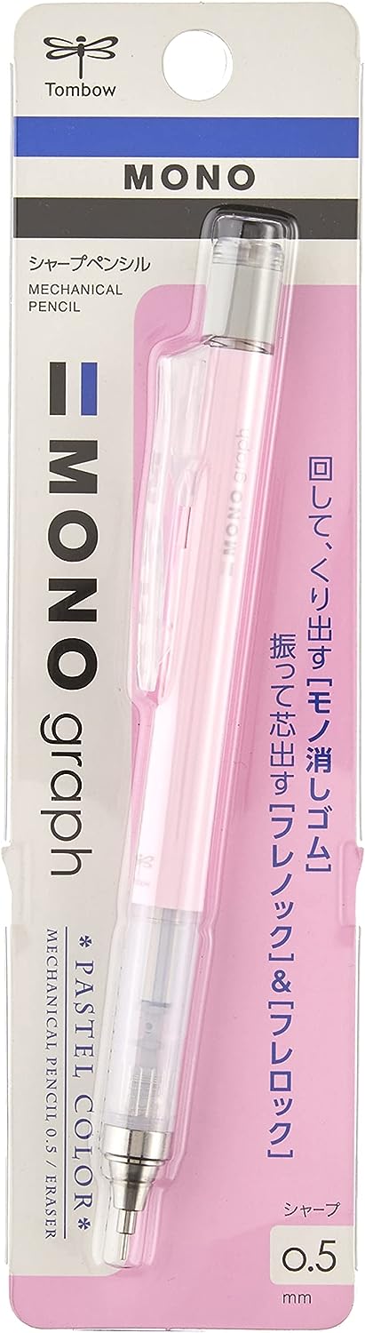 Tombow Mechanical Pencil,Monograph Pastel Color 0.5mm,Sakura Pink (DPA-136E)