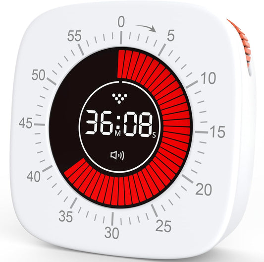60 Minutes Digital Visual Timer Rechargeable